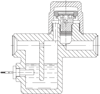 Fig. 8-7: Conductivity measurement in a steam trap